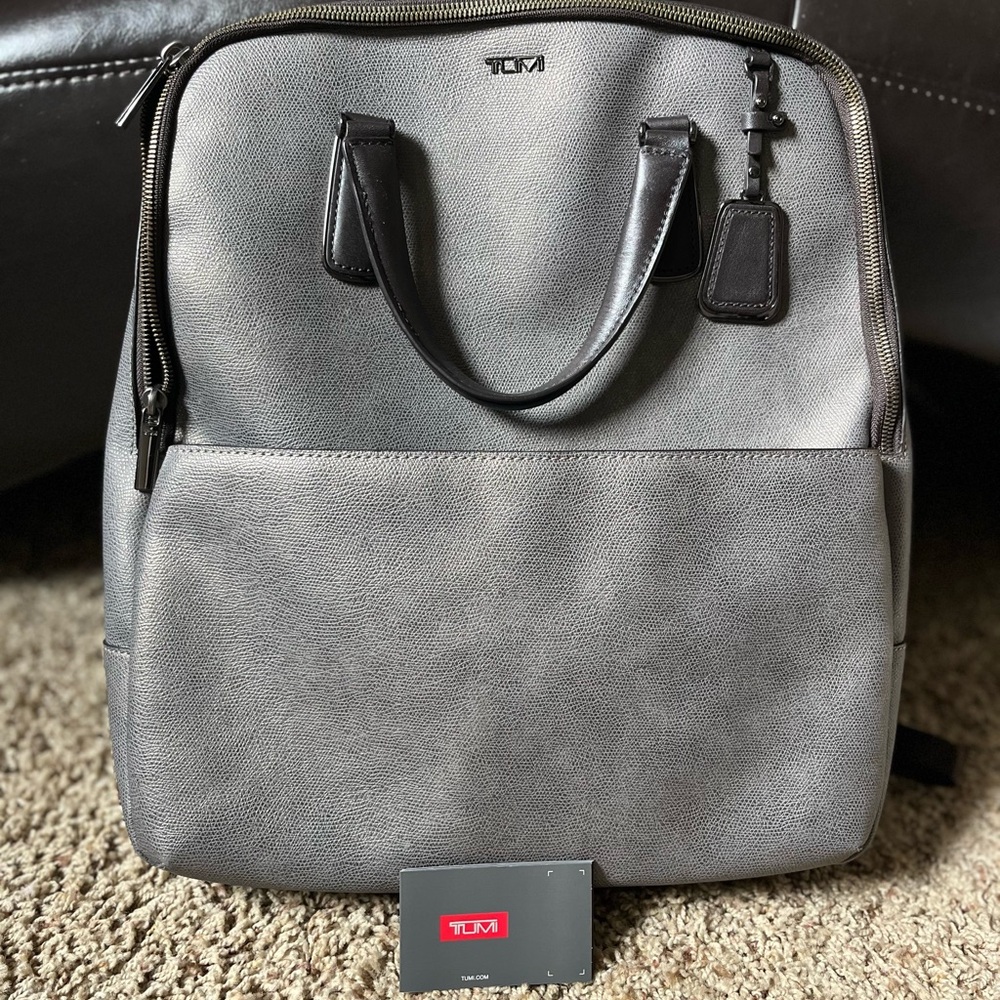 Tumi Travel Backpack - Grey & Pristine Condition